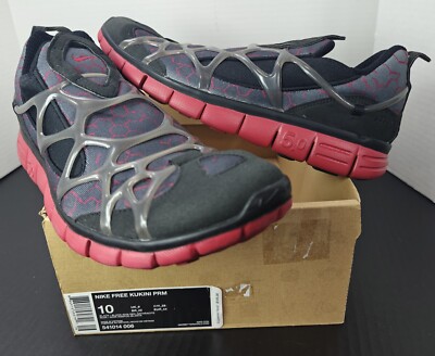 RARE Nike Kukini FREE 5.0 541014-006 Black Red 2012 Running Mens Size 10 W/ Box