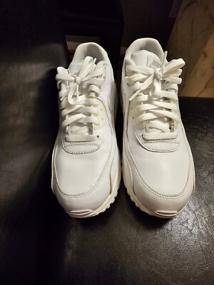 Nike Air Max Men Sneakers White Leather Lace Athletic Shoes