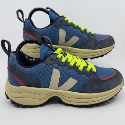 Veja Venturi Hexamesh Womens 7 Swedish Blue Butter Sole Suede Mesh Low Sneakers