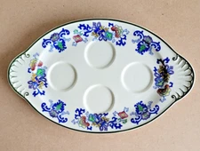 🌺Vintage Royal Doulton Burslem "Nankin" egg cup holder plate 🌺