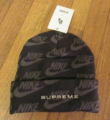 Supreme Nike Jacquard Logos Beanie Cap Black SS21 Supreme New York 2021 New DS 194500717978 | eBay