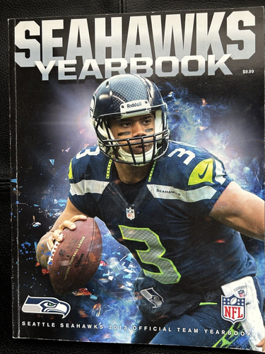 2013 SEATTLE SEAHAWKS Official NFL Football YEARBOOK Russel Wilson, Pete Carroll