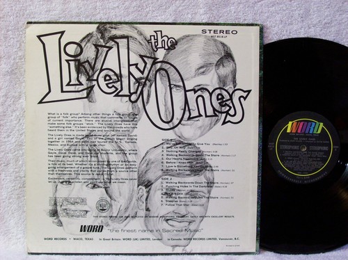 THE LIVELY ONES - self titled (WST8518) VG+ condition RARE early FOLK Rock - Picture 2 of 2