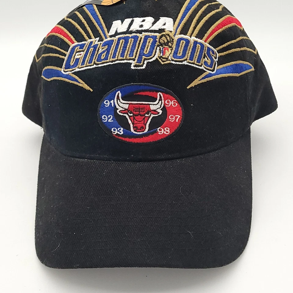 1998 Chicago Bulls Champions Hat NBA Finals Starter Locker Room Cap NWT Vtg New - Image 3 of 4