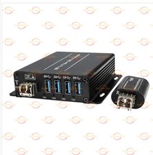 1PCS 4 Channel USB 3.0 over Fiber Optic Extender Duplex LC Port New