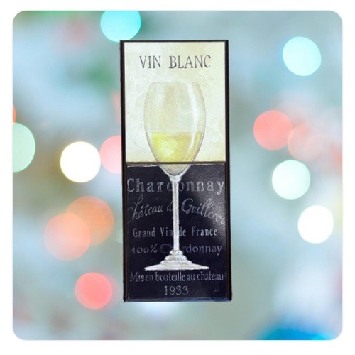 🖼️Sante II Daphne Brissonnet VIN BLANC 3D Giclee Print Gallery on Wood w/Frame - Picture 14 of 24