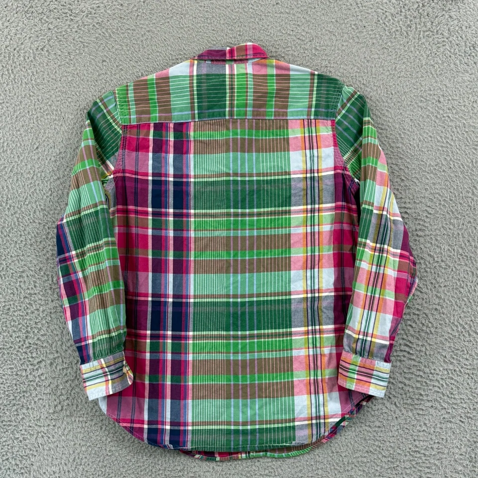 Camisa Polo Ralph Lauren Niños Grande 14/16 Multicolor Botón a Cuadros Informal Preppy Foto 2 de 4