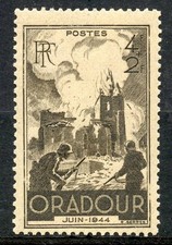 STAMP / TIMBRE FRANCE NEUF N° 742 **  ORADOUR SUR GLANE
