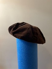 1960s/1970s brown velvet beret