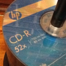 82 ct count HP Blank 52X CD-R CDR 700MB 80MIN Printable Disc