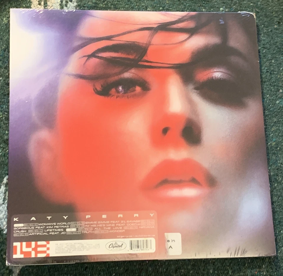 KATY PERRY LP 143 Limited ALTERNATE Artwork CLEAR BLACK VINYL New sealed - Image 2 of 3