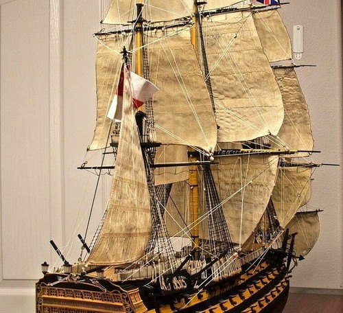 Heller HMS Victory 1:100 - Set 730tlg CNC Nussbaumblöcke zum Takeln des Modells - Bild 6 von 12