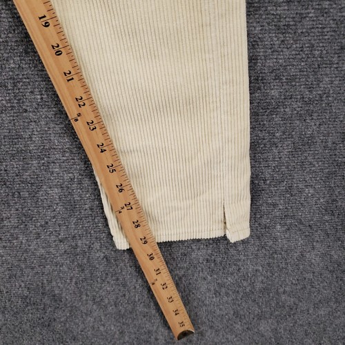 PacSun Pants Mens 32x29 Beige Corduroy Straight Leg 5 Pocket Flat Front Trousers - Picture 5 of 18