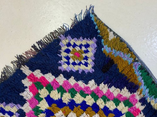 Vintage Moroccan Rug,Stylish Hallway Decor,Shaggy Stair Runner Berber 2x5.5 ft - Picture 9 of 12