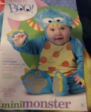 NEW Baby Boo Boys/Girls MINI MONSTER Warm Blue Halloween Costume 18-24 Months