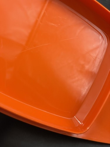 Vintage Rosti Melamine Butter Set 2 MCM 70’s Color Line Retro Brady Bunch Orange - Picture 6 of 7