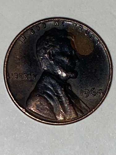 1964 Lincoln Penny No Mint mark Liberty L touching edge RARE !!!!! - Picture 2 of 3