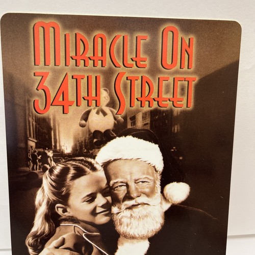 Miracle On 34th Street blockbuster movie backer Poster 8 X 5.5 Christmas Classic - Picture 2 of 2