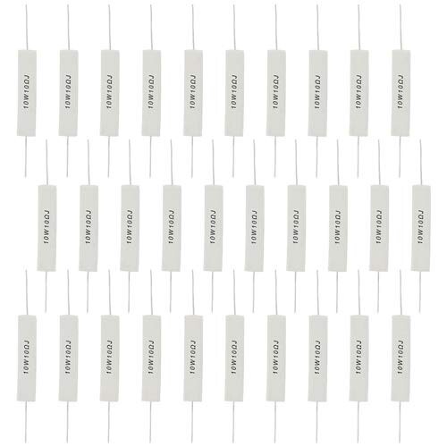 10W 10 Ohm 5% Ceramic Cement Resistor Wire Wound Fixed Metal White 2 PCS - Picture 6 of 6