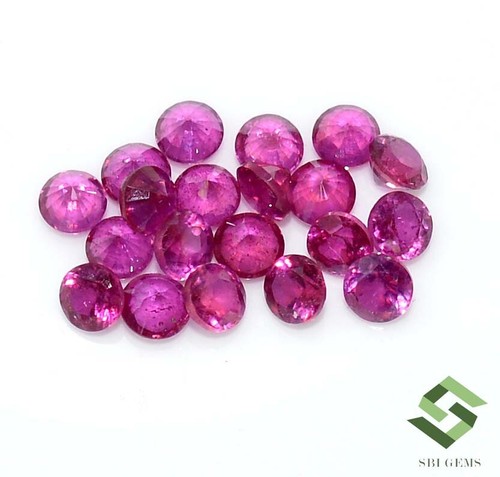 3 mm Natural Ruby Round Cut Lot 20 Pcs 3.29 CTS Calibrated Loose Gemstones GF - Picture 6 of 7