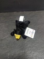     Toys R Us Black Cole Bear Mini 3" Plush Toy 2001 Animal Alley NOS