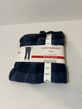 Lucky Brand Men's Small Blue Cloud Soft Fleece Drawstring Waist Sleep Pajama NWT