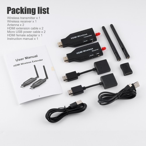100M Wireless HDMI Video Transmitter &Receiver TV Stick Screen Share Extender - Picture 10 of 10