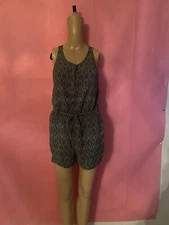 merona geometric green romper S