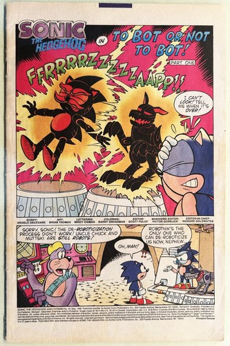 SONIC The HEDGEHOG Comic Book #34 May 1996 KNUCKLES Bagged & Boarded