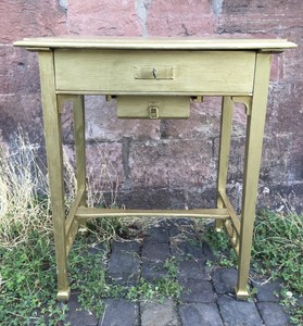 Upcycling Nähtisch Gold Beistelltisch mit Schubladen Nachttisch | eBay