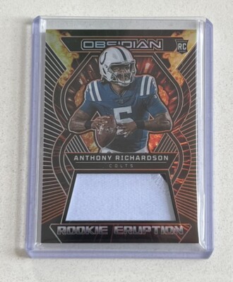 2023 Obsidian Anthony Richardson Orange Patch /49 Rookie