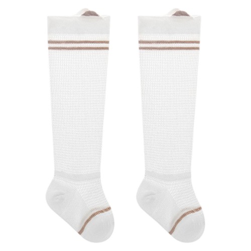 Toddlers Baby Tube Stockings Girls Cotton Knee High Long Striped Socks Tights - Bild 7 von 16