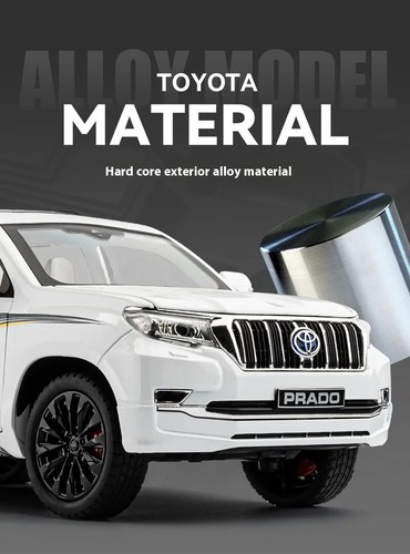 1/18 Toyota Land Cruiser Prado GX White Diecast Model Car Gifts For Friends - Picture 19 of 48