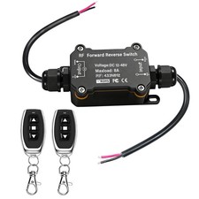 Forward and Reverse Remote Switch,DC 12V to 48V 8A Waterproof Remote Control ...