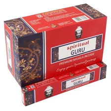 Spiritual Agarbatti Masala Guru Fragrance Incense Sticks Box 12 X15g 180g