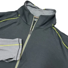 Smartwool 1/2 Zip Pullover Sweater Mens XL Merino Wool PHD Gray Mock Neck