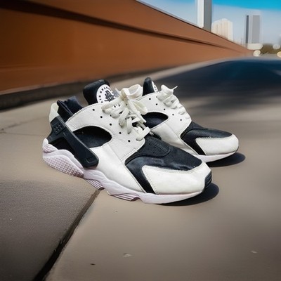 Nike Air Huarache OG Black White Size 12 Sneakers Shoes Orca Comfort DD1068 001