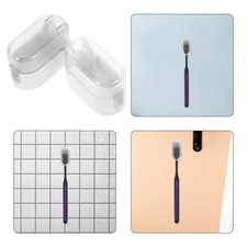 2 Pcs Tooth Brush Holder with Cover Bathroom Holders for Toothbrush Rack