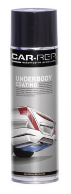 Car-Rep Underbody Coating Spray 500mL Quick-Drying Bitumen-Based Rust Protection