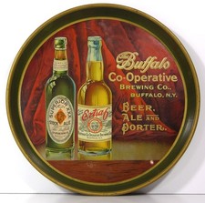 ca1910 BUFFALO CO-OPERATIVE BREWING COMPANY TIN LITHO ADVERTISING BEER TRAY
