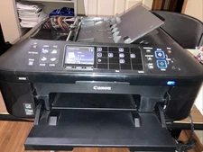 Canon PIXMA MX882 All-In-One Wireless Inkjet Printer w/ Cords Tested