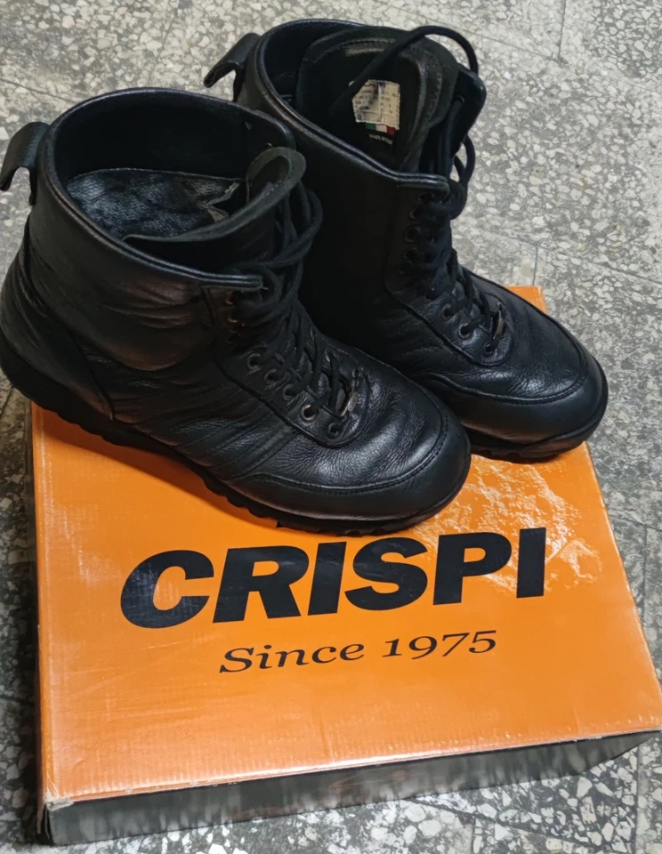 Stivaletti CRISPI SWAT HTG 43 Goretex anfibi neri suola Vibram - Immagine 3 di 4