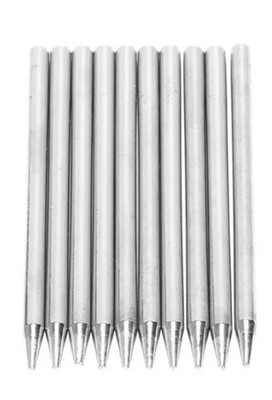 10X 30W Lötkolben Spitzen Set Bleifrei Ersatz Bleistift Kegel Kopf Bit 3,5 mm