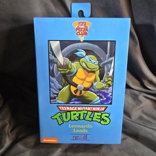 NECA Teenage Mutant Ninja Turtles Pizza Club Leonardo Leads Figure