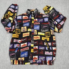 Vintage FUDA International Jacket Womens Small Multicolor Silk Bomber Broadway