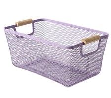 Metal Mesh Steel Basket, Large Wire Storage Organizer Basket Multi-function Hang