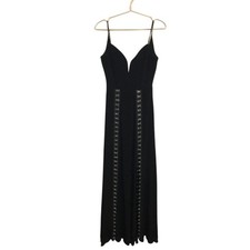 The NBD Black Hook Eye Sleeveless Maxi Dress Small