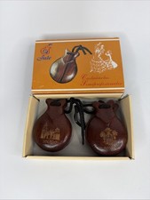 Semi-Professional Flamenco Jale Spanish Castanets In Box Toledo
