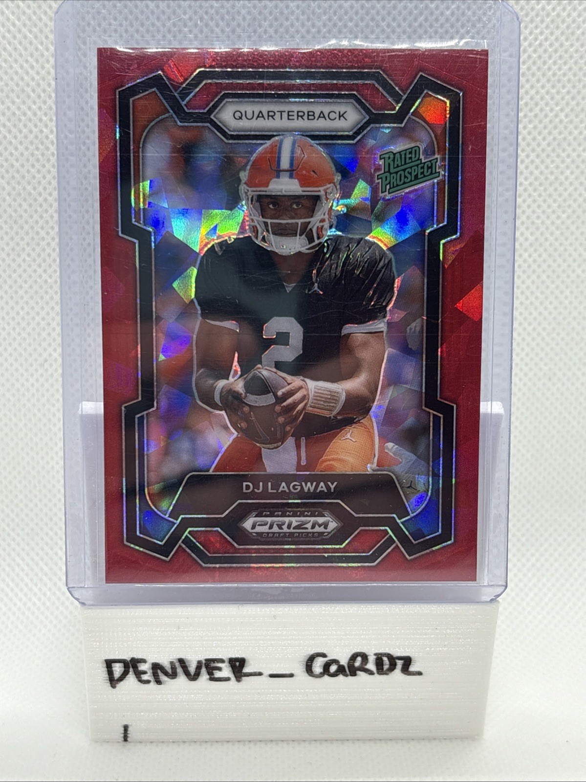 2024 Panini Prizm Draft Picks - DJ Lagway #182 Red Ice Prizm (RC)