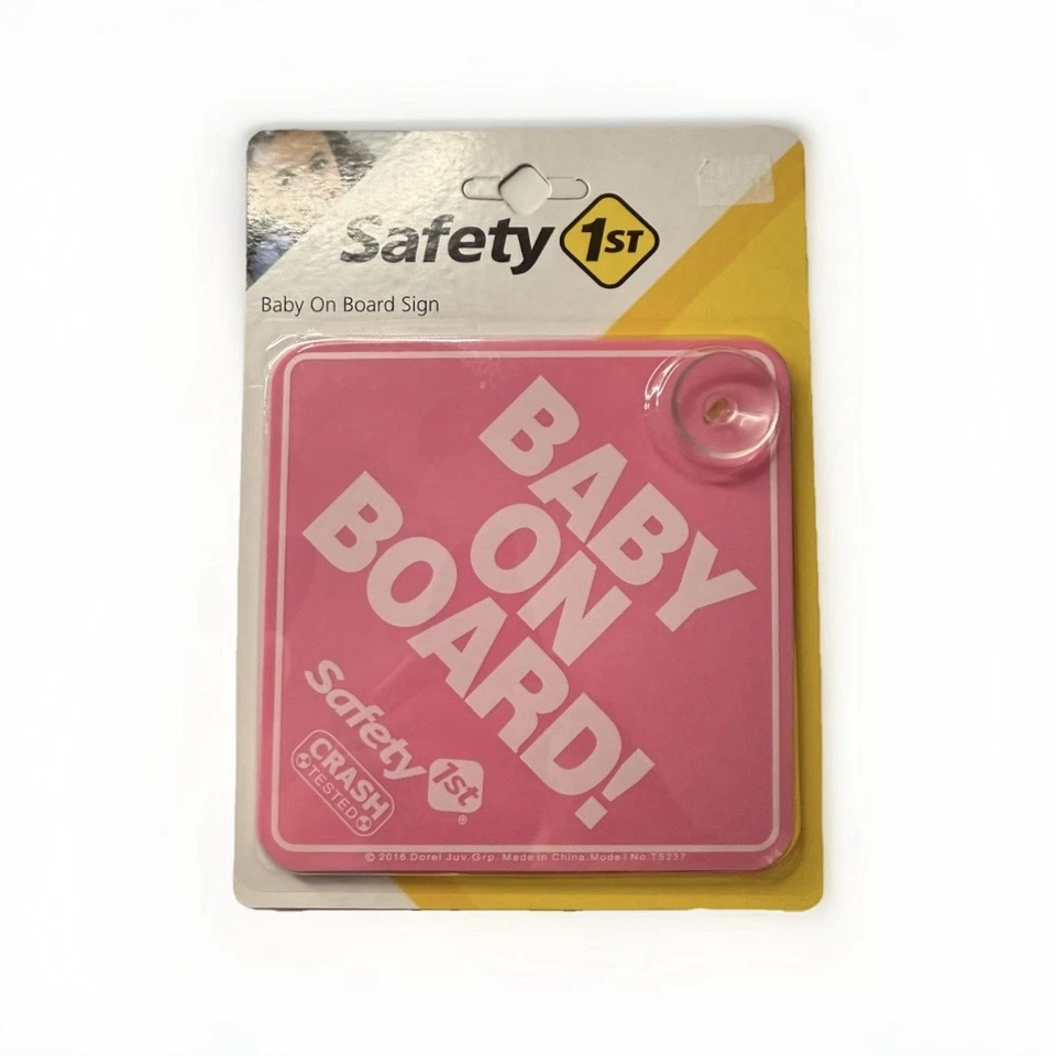 Pack de 8 letreros de ventana para bebé a bordo rosa Foto 2 de 2
